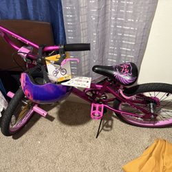 Girl Bike With Helmet 