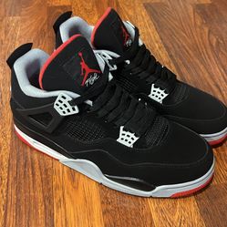Nike Air Jordan Retro Bred 4 OG 2019 Release *NEW* without box