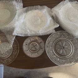 Glass Plates 18!in Total