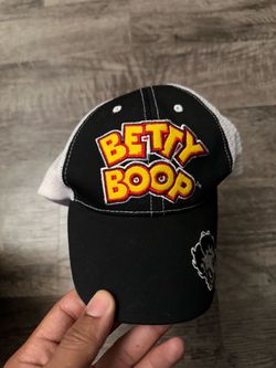 Betty Boop Trucker Hat Black and White