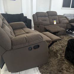 🛋️ NUEVA  USB Sala  Sillas Reclinable EN CAJA 📦  🚛 Entrega Disponible 🛋️