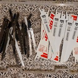 Jigsaw Blades & Saw Blades By Bauer & Warrior  24 Plus 10 Saw Blades