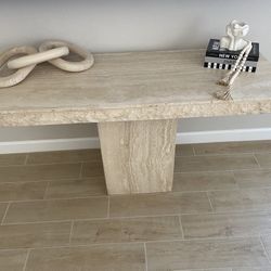 Travertine Table Of 3