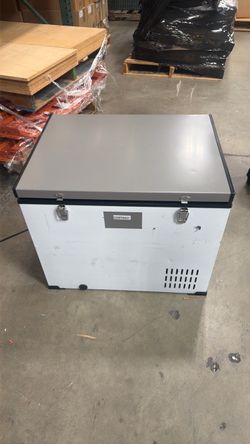 Costway Portable Car Freezer Fridge 68 Quart Grey White