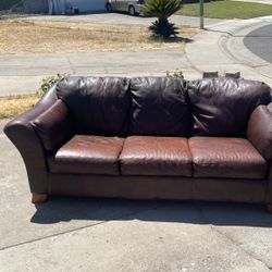 Brown Leather Couch Very Nice Couch 