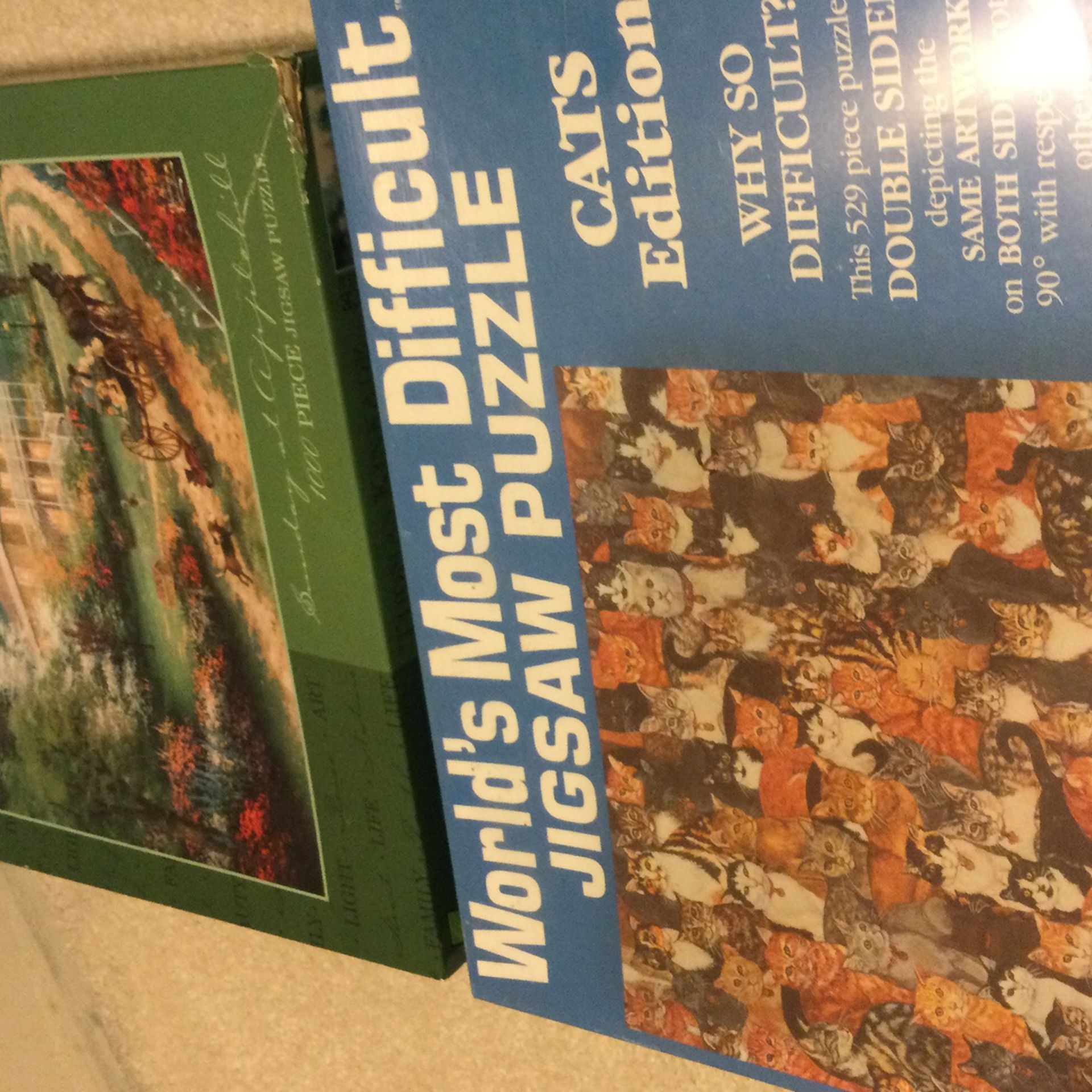 New Sealed 1000 Piece And 529 Piece Puzzles