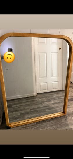 Wooden Framed Mirror