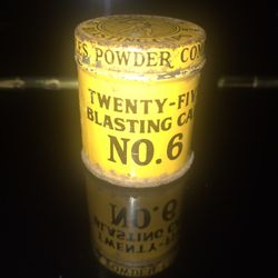 Hercules Twenty Five Blasting Cap Tin No. 6