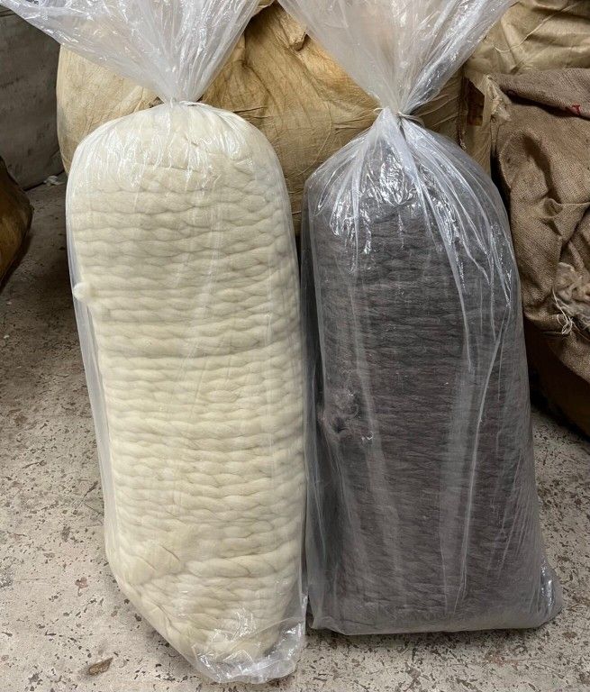 2 BAGS OF WOOL