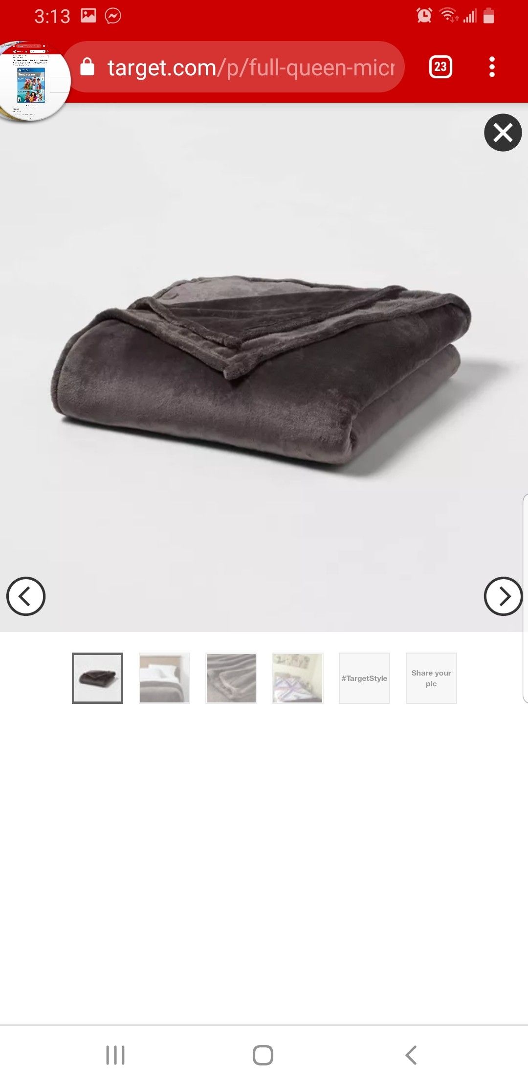 Microplush Bed Blanket - Dark Gray