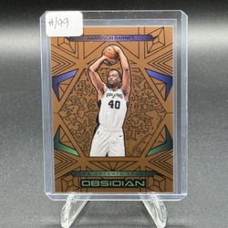 2024-25 Obsidian Electric Etch Bronze Flood #12 Harrison Barnes #/99