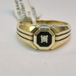 Gold Men diamond ring