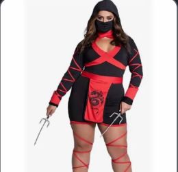 Plus size ninja sexy costume