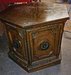 **VINTAGE** Wood Storage Table