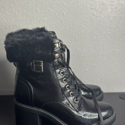 Black Fur Boots