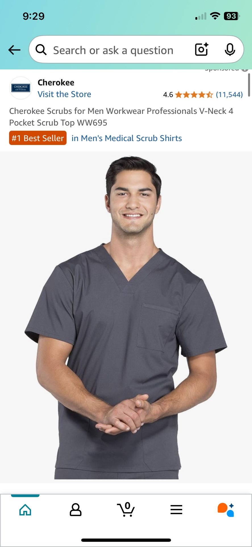 Brand New Men’s scrub top - Medium