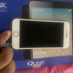 Black Qlink Tablet/rosegold iPhone 8