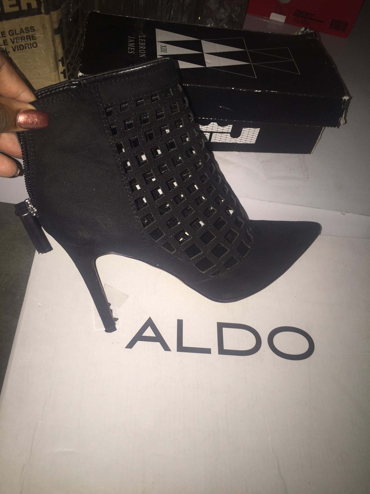 Black Aldo booties