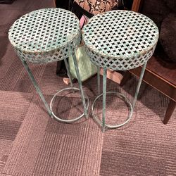 (2) Cute Metal Plant Stands