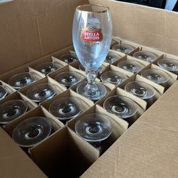Case of 24 40cl Stella Belgium Chalice