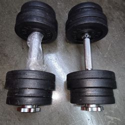2-36 Lbs ADJUSTABLE DUMBBELLS.