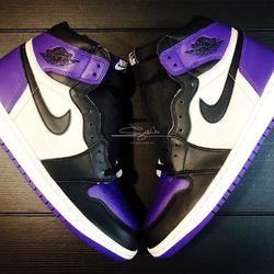 Retro 1 Court Purple 1.0 size 8