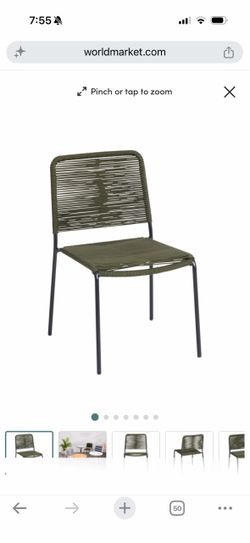 World market Lanah chair olive set of 4