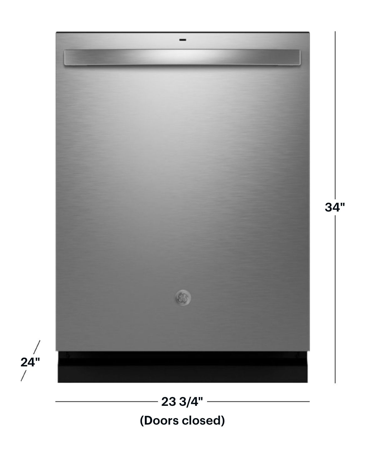 GE® ENERGY STAR® Top Control with Stainless Steel Interior Door Dishwasher with Sanitize Cycle & Dry Boost