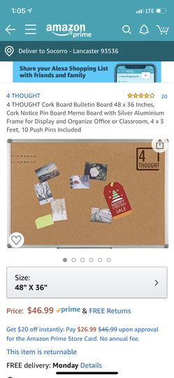 Aluminum Frame cork board