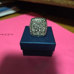 Size 11 Dallas Cowboys Championship Ring Stainless Steel Troy Aikman