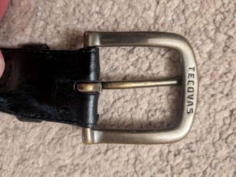 Tecovas Ostrich skin belt 34W