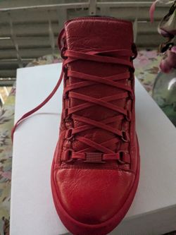 Balenciaga | Shoes | Balenciaga Arena Sneakers Red Size 42 It Size 9 US