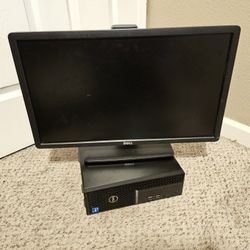 Dell Optiplex 5090 Desktop W/Monitor, Mouse Keyboard And Cables