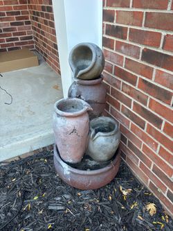 Outdoor Tiered Pot Water Fountain