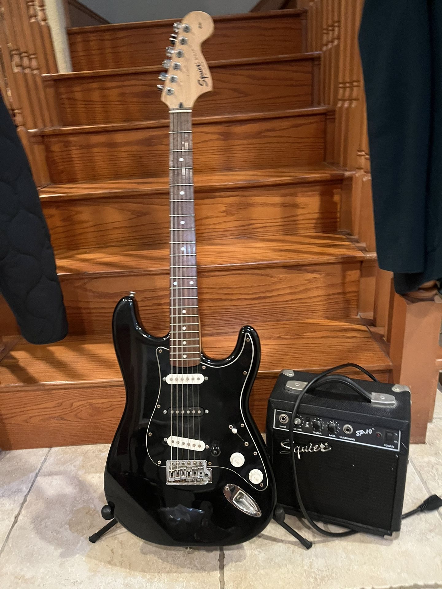 Squier Affinity Strat W/ Fender Squier SP10 Guitar Amp,New Products : American Fashion Style Bags On Sale
