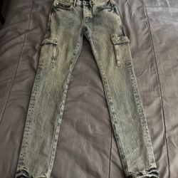 Size 28 blue purple jeans