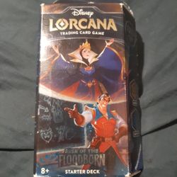 Disney LORCANA: Rise of the Floodborn TCG STARTER DECK (AMBER & SAPPHIRE) SEALED