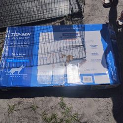 Kennel 48" Single-Door Folding Crate By TOP-PAW