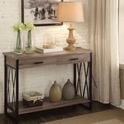 Beautiful X Design Console Table 