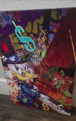 Donald Duck Art Canvas