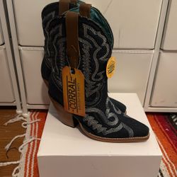 Western Denim Boots Short 