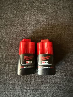 Milwaukee M12 Lithium-Ion 2.0 Ah Compact Battery Pack (2-Pack)