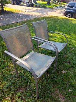 Outdoor Patio Sling Chairs Set of 2