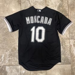 Nike Chicago White Sox Black Alternate Jersey #10 Moncada Men’s Size Medium 