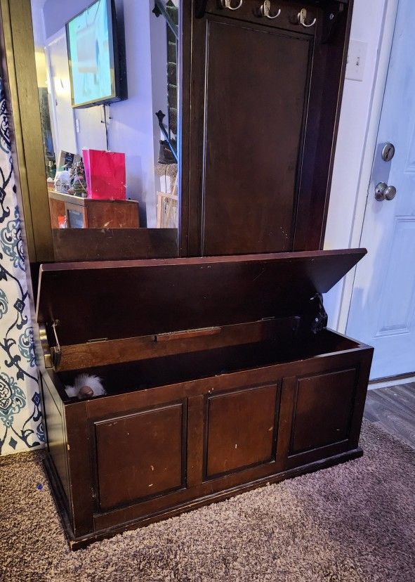 Storage Bin With Coat Rack PRICE Drop To $50