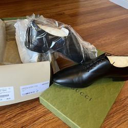 Gucci Men’s Black Leather Brand New Shoes
