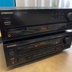 PIONEER SX-205 STEREO RECEIVER $25… & PIONEER VSX-D503S ~ STEREO/5.1 DOLBY-SURROUND RECEIVER… $35… BOTH FOR $60👍🎼