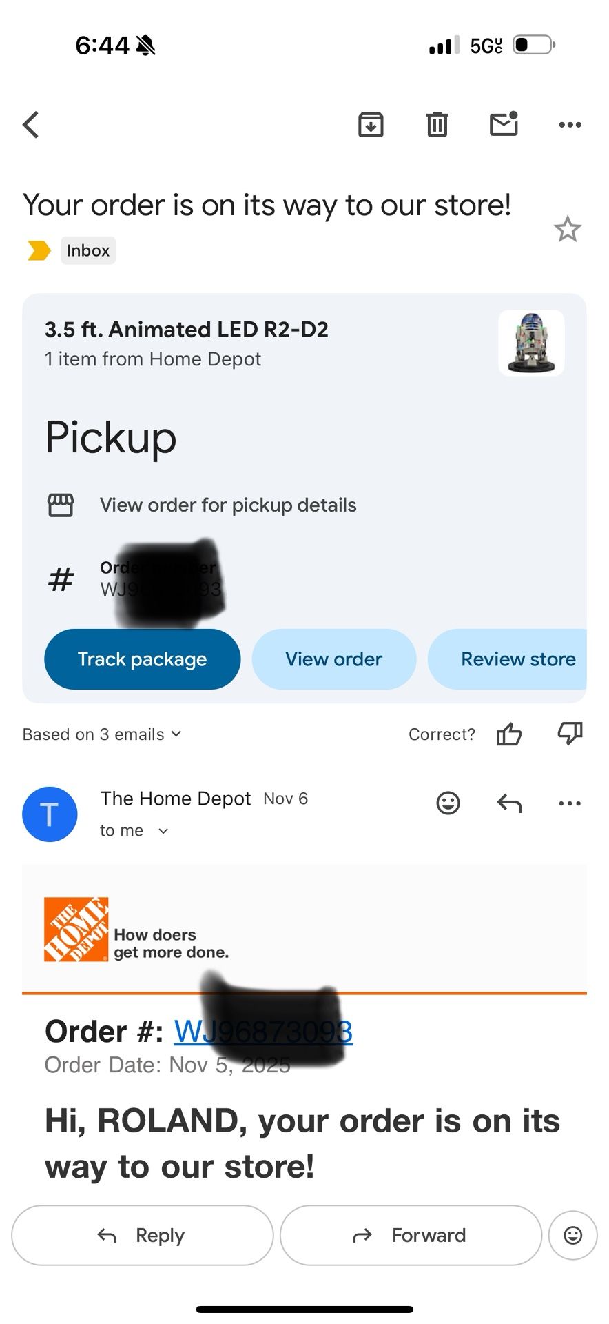 R2 D2 Starwars Animetad 3.5ft LED