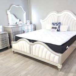 $10 Down Financing!!! BRAND NEW GREY QUEEN BED FRAME AND DRESSER!!!!!! 