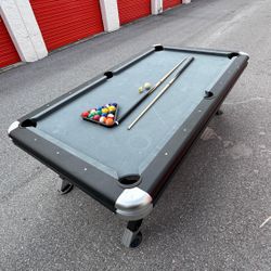 MD Sports Titan 7.4' Pool Table with Playing Accessories